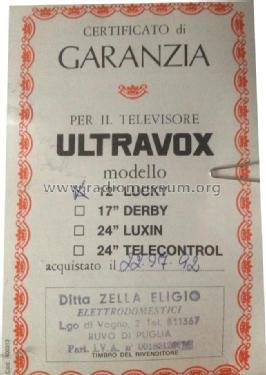 Derby 17' ; Ultravox; Milano (ID = 1745793) Television