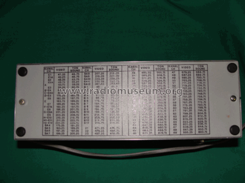 TV Field Strength Meter 593A; Unaohm Start, Ohm, E (ID = 1221447) Equipment