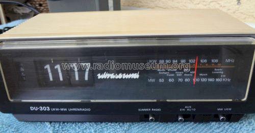 UKW-MW Uhrenradio DU-303; Ultrasound, Gebr. (ID = 1156711) Radio