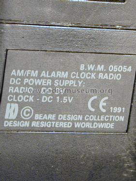 B.W.M. AM/FM Alarm Clock Radio 05054; UNBEKANNTE FIRMA D / (ID = 1883331) Radio
