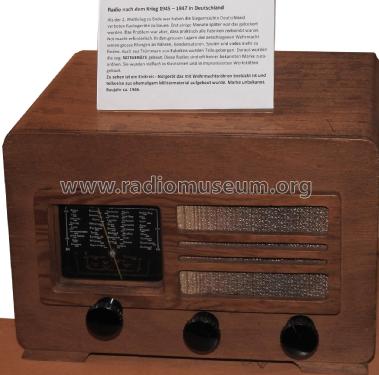 Notradio Nachkrieg ; UNBEKANNTE FIRMA D / (ID = 3101216) Radio