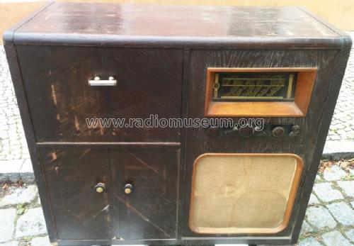 Musikschrank Ch= Philips D57AU, Avanti UEG94W, Telefunken Ela TP101/3, UKAWA AV100; SELBSTBAU aus alter (ID = 2584730) Radio