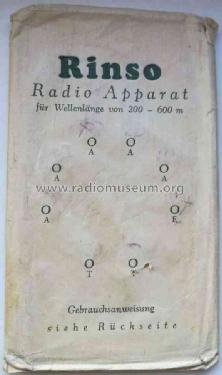 Radio-Karte Rinso Waschpulver Reklame ; UNBEKANNTE FIRMA D / (ID = 2864321) Crystal