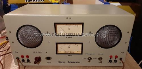 Stereo-Outputmeter Leistungsmessgerät, z.B. für Tonband-Geräte, Autoradios; UNBEKANNTE FIRMA D / (ID = 2898344) Equipment