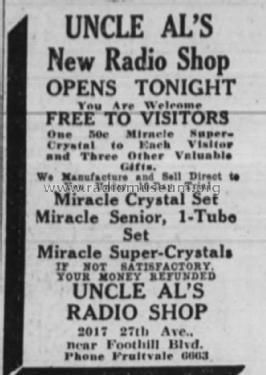 Miracle Crystal + amp; Uncle Al's Radio (ID = 2702794) Cristallo