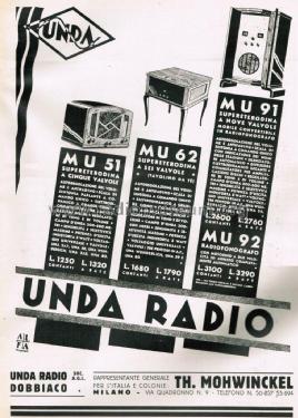 MU62; Unda Radio; Como, (ID = 2705902) Radio