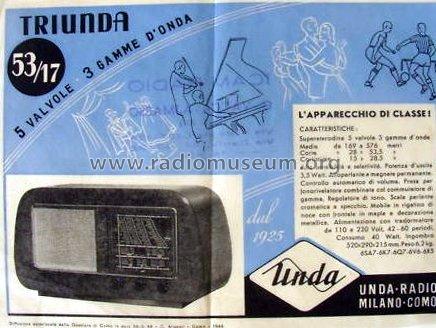 Triunda R53/17; Unda Radio; Como, (ID = 991338) Radio