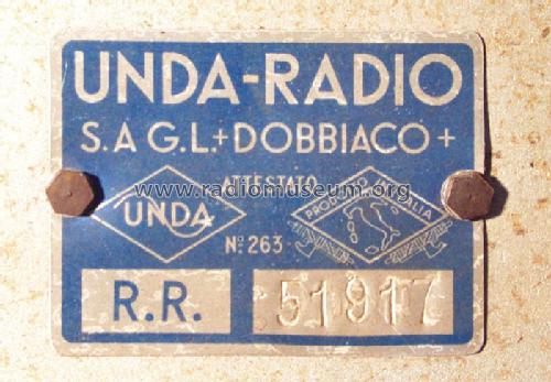 Radio Rurale serie V ; Unda Radio; Como, (ID = 1234948) Radio
