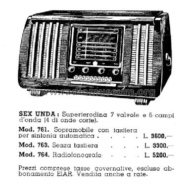 Sex Unda 763; Unda Radio; Como, (ID = 1404439) Radio