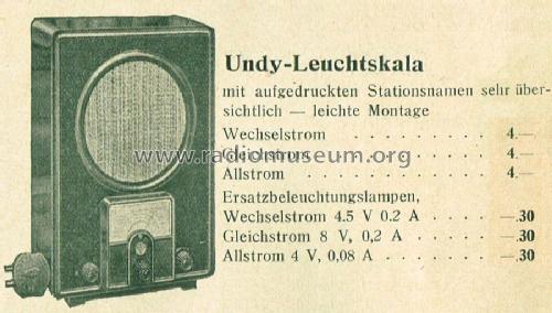 Grossleuchtskala VE301; Undy-Werke, Pyreia (ID = 1546566) Divers