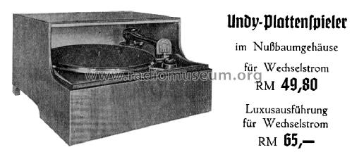Elektro-Plattenspieler 80; Undy-Werke, Pyreia (ID = 817867) Ton-Bild