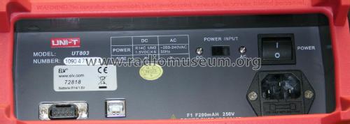 True RMS Digital Multimeter UT803; Uni-T, Uni-Trend (ID = 2604255) Equipment