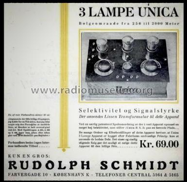 3 Lampe R.S. 3; Unica Radio, Rudolph (ID = 3104019) Radio