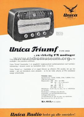 Triumf 6022 ; Unica Radio, Rudolph (ID = 3000339) Radio