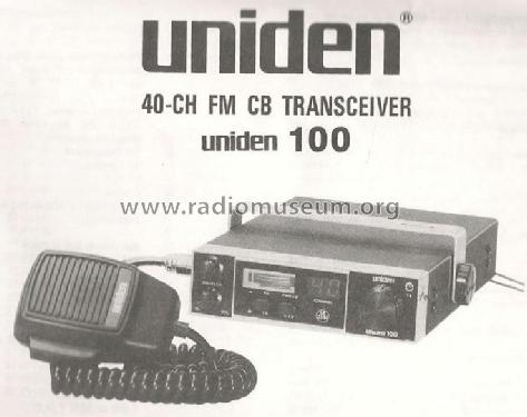 40-CH FM CB Transceiver 100; Uniden; Tokyo (ID = 1845580) Citizen