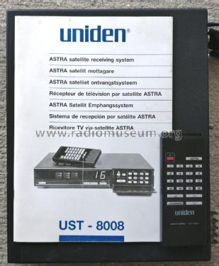 ASTRA Satellite Receiving System UST-8008; Uniden; Tokyo (ID = 2277301) DIG/SAT