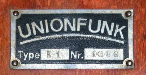 E1; Unionfunk; Berlin (ID = 2179794) Radio