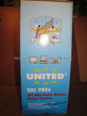 863 MHz Stereo Wireless Pocket Receiver UAC 9886; United Consumer (ID = 2071946) Television