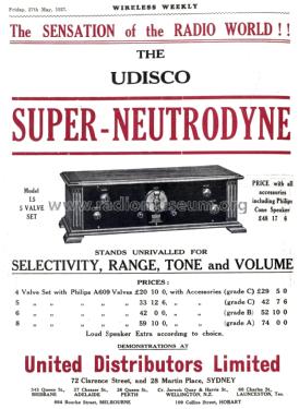 Udisco Super Neut L5; United Distributors (ID = 2662043) Radio