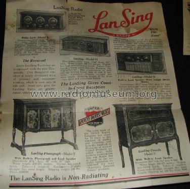 LanSing Console Model S; United Engine Co.; (ID = 1592167) Radio