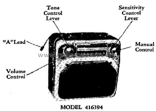 Packard 416394; United Motors (ID = 256171) Car Radio