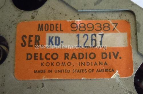 Delco 989387 Oldsmobile; United Motors (ID = 2529892) Car Radio