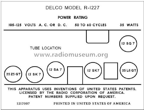 R-1227 ; United Motors (ID = 2926848) Radio