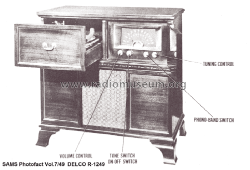 Delco R-1249 ; United Motors (ID = 1329673) Radio