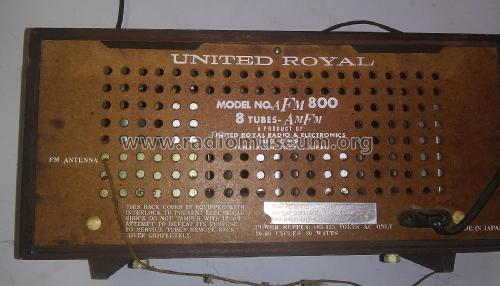 AFM800 ; United Royal Radio & (ID = 2455781) Radio