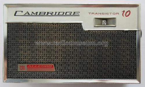 Cambridge Allegro Transistor 10 1001; United Royal Radio & (ID = 2856233) Radio