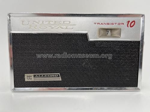 Transistor 10 Allegro 1001; United Royal Radio & (ID = 2893992) Radio