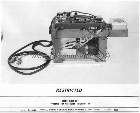 Allen Radio Set ; MILITARY U.S. (ID = 2566352) Mil TRX