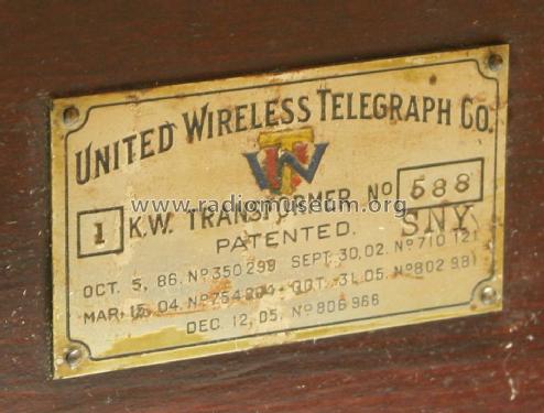 Spark Transmitter 1KW Transformer ; United Wireless (ID = 1961248) mod-pre26