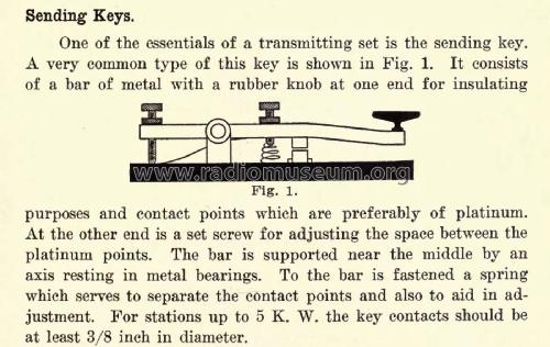 Spark Transmitter Key ; United Wireless (ID = 1961268) Morse+TTY