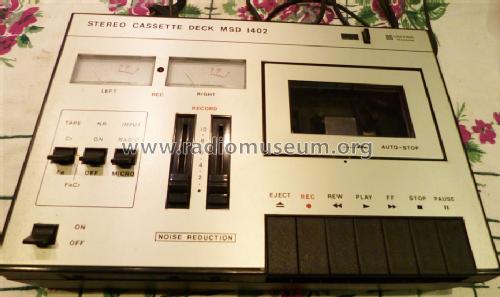 Stereo Cassette Deck MSD 1402; Unitra DIORA - (ID = 1459151) Reg-Riprod