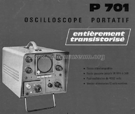 Oscilloscope Portatif P701; Unitron; Paris (ID = 390725) Equipment