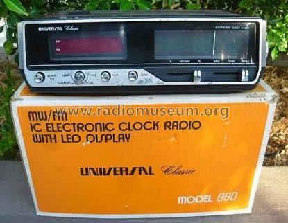 Classic Electronic Clock Radio 880; Universal Appliances (ID = 1646198) Radio