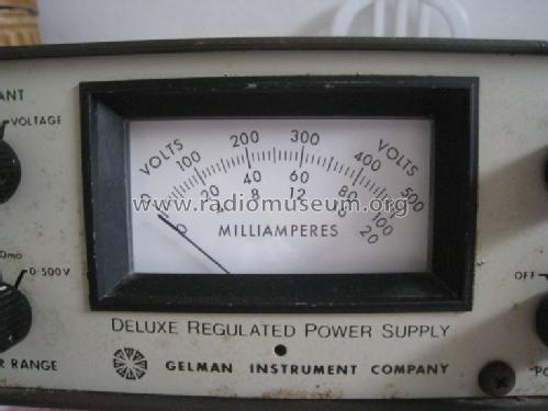 DeLuxe Regulated Power Supply 38520; Gelman Instrument Co (ID = 1661623) Equipment