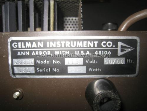 DeLuxe Regulated Power Supply 38520; Gelman Instrument Co (ID = 1661625) Equipment