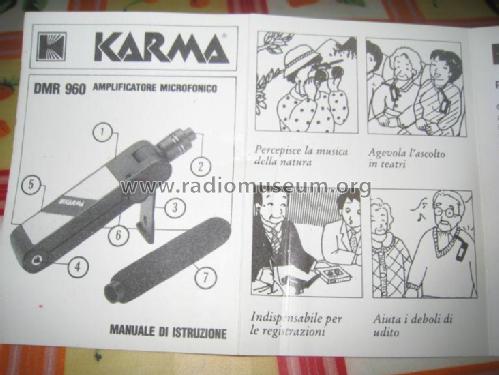 Karma Amplificatore microfonico DMR 960; Unknown - CUSTOM (ID = 1757343) Microphone/PU