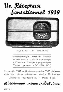 Automatic T-83; Unknown - CUSTOM (ID = 1533713) Radio