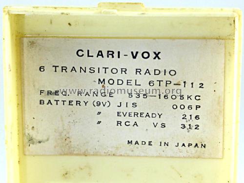 Clari-Vox 6TP-112; Nanaola Nanao Radio (ID = 2163186) Radio