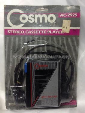 Stereo Cassette Player AC-2925; Cosmo Communications (ID = 1710049) R-Player