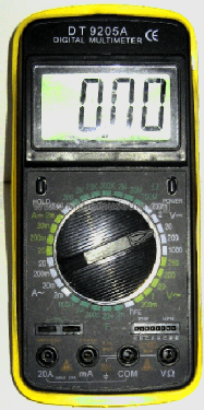 Digital Multimeter DT9205A; Unknown - CUSTOM (ID = 1451840) Equipment