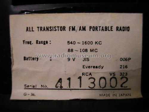 Diodus All transistor FM/AM Portable radio ; Unknown - CUSTOM (ID = 1968561) Radio