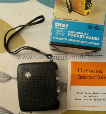 Dixi 275; Unknown - CUSTOM (ID = 1589631) Radio