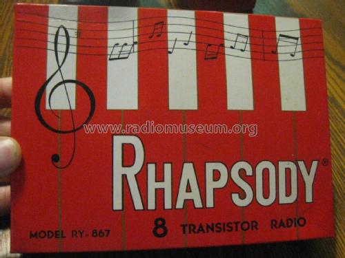 Rhapsody Eight Transistor RY-867; Unknown - CUSTOM (ID = 2318059) Radio