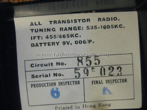 Rhapsody Eight Transistor RY-867; Unknown - CUSTOM (ID = 2318062) Radio