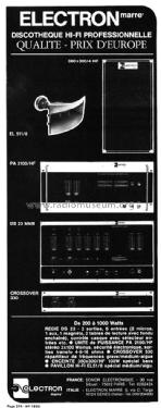 Discoteque DS 23 mk III ; Electron Marre'; (ID = 1990760) Ampl/Mixer