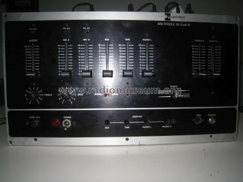 Discoteque DS 23 mk III ; Electron Marre'; (ID = 1989882) Ampl/Mixer